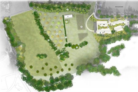 Plan of new car park at Combe Grove Hotel