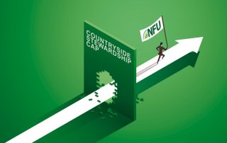 Countryside Stewardship cap and NFU breaking through it