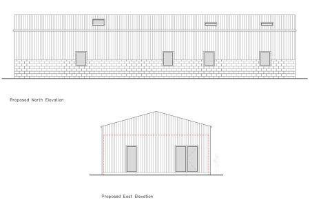 Elevations of the converted agricultural building