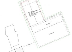 Plan of the new silage clamp and feed area.