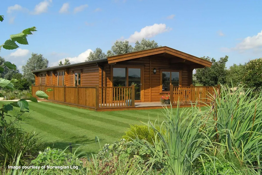 Proposed temporary agricultural worker's dwelling: a single-storey log home