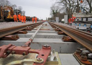 Network Rail engineers carrying out repairs