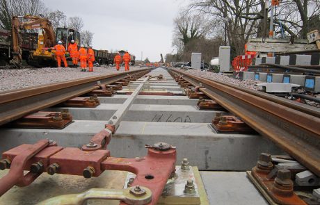 Network Rail engineers carrying out repairs