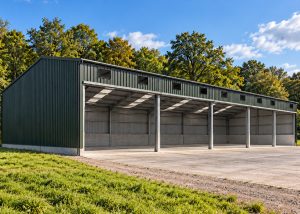 Render of the planned new agricultural building.